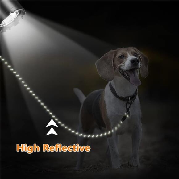 15FT Training Leash for Dogs, Nylon Rope Dog Leash with 2 Swivel Hooks & Hnadle - Picture 4 of 7